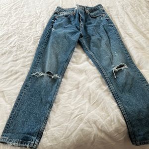 Zara dark wash denim jeans